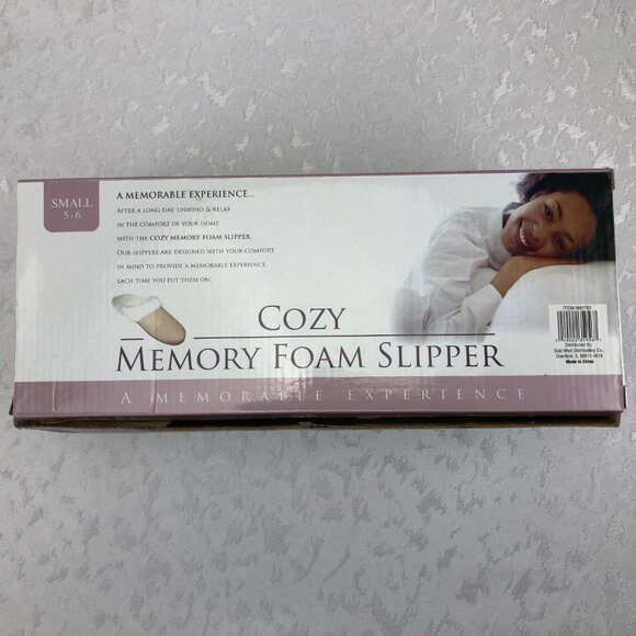 Cozy Memory Foam Fleece-Lined Faux Suede Pink Slippers Size Small (5-6) NWT - Picture 10 of 10